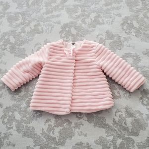 Little Me Toddler girl Faux Fur jacket sz 2T